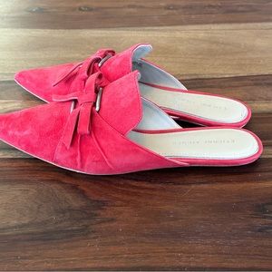 Etienne Aigner mules purchased, tried on and stored in my closet.